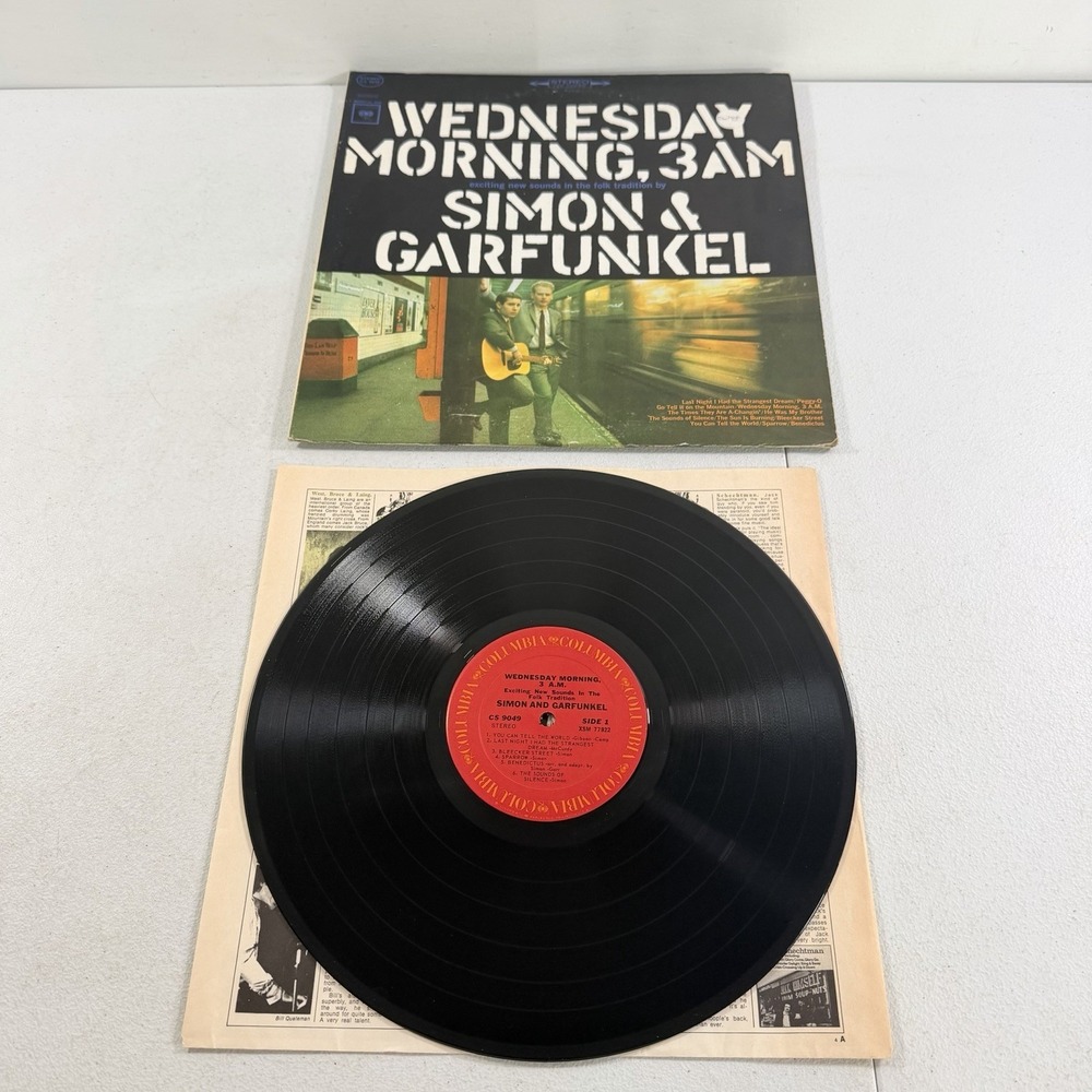 Simon & Garfunkel – Wednesday Morning 3 A.M. 1965 Columbia CS 9049 Vinyl EX